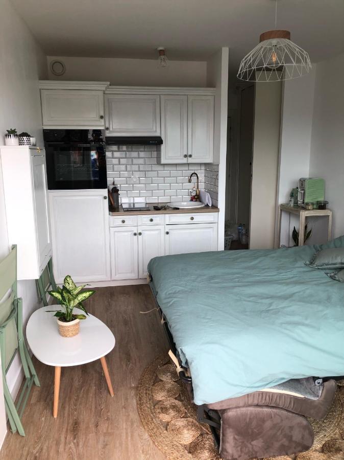 Studio 17m2 vue mer balcon Sud + garage privé Wimereux Esterno foto