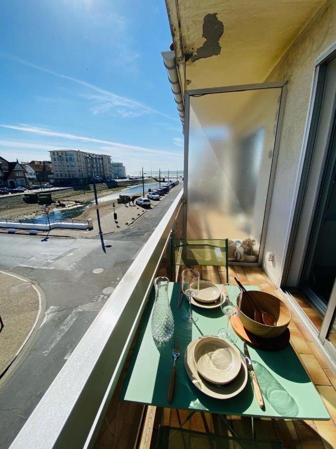 Studio 17m2 vue mer balcon Sud + garage privé Wimereux Esterno foto