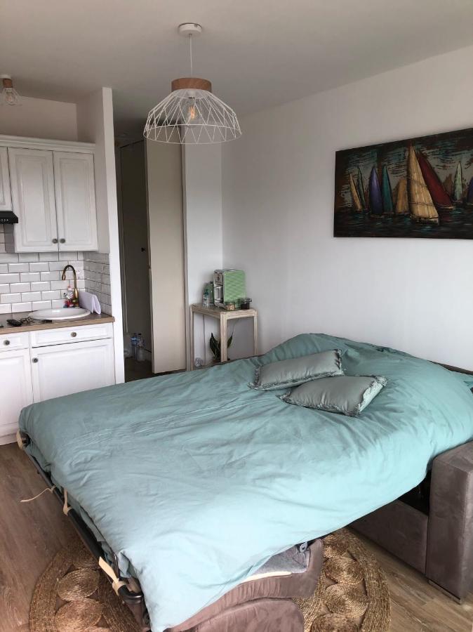 Studio 17m2 vue mer balcon Sud + garage privé Wimereux Esterno foto