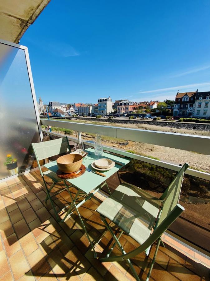 Studio 17m2 vue mer balcon Sud + garage privé Wimereux Esterno foto